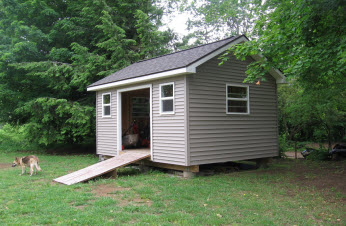 Building sheds in Fulton County
